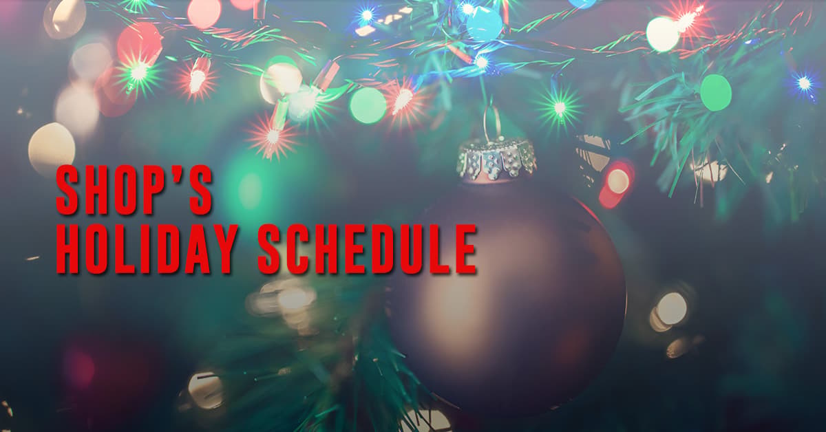 Holidays Schedule