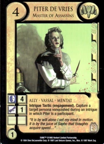 Piter de Vries, Master of Assassins — image 1