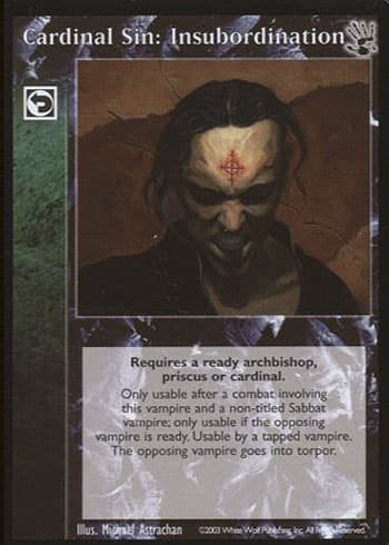 Cardinal Sin: Insubordination — image 1