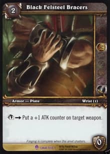 Black Felsteel Bracers — image 1