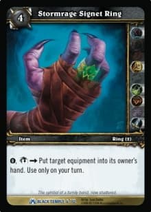 Stormrage Signet Ring - FOIL — image 1