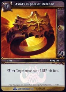 A'dal's Signet of Defense - FOIL — image 1
