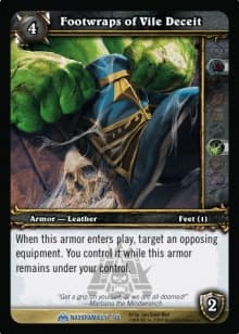 Footwraps of Vile Deceit - FOIL — image 1