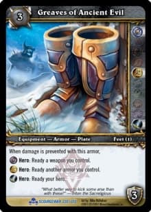 Greaves of Ancient Evil - FOIL — image 1
