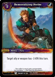 Demoralizing Strike — image 1