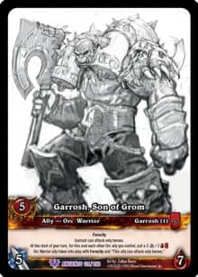 Garrosh, Son of Grom - EA - Sketch — image 1