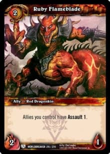 Ruby Flameblade - FOIL — image 1