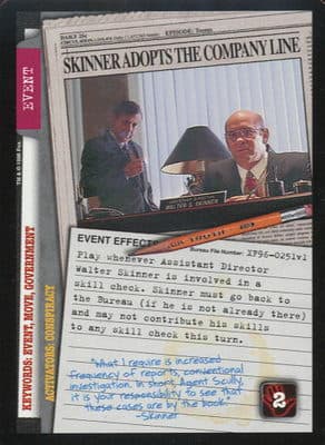 Skinner Adopts the Company Line — image 1