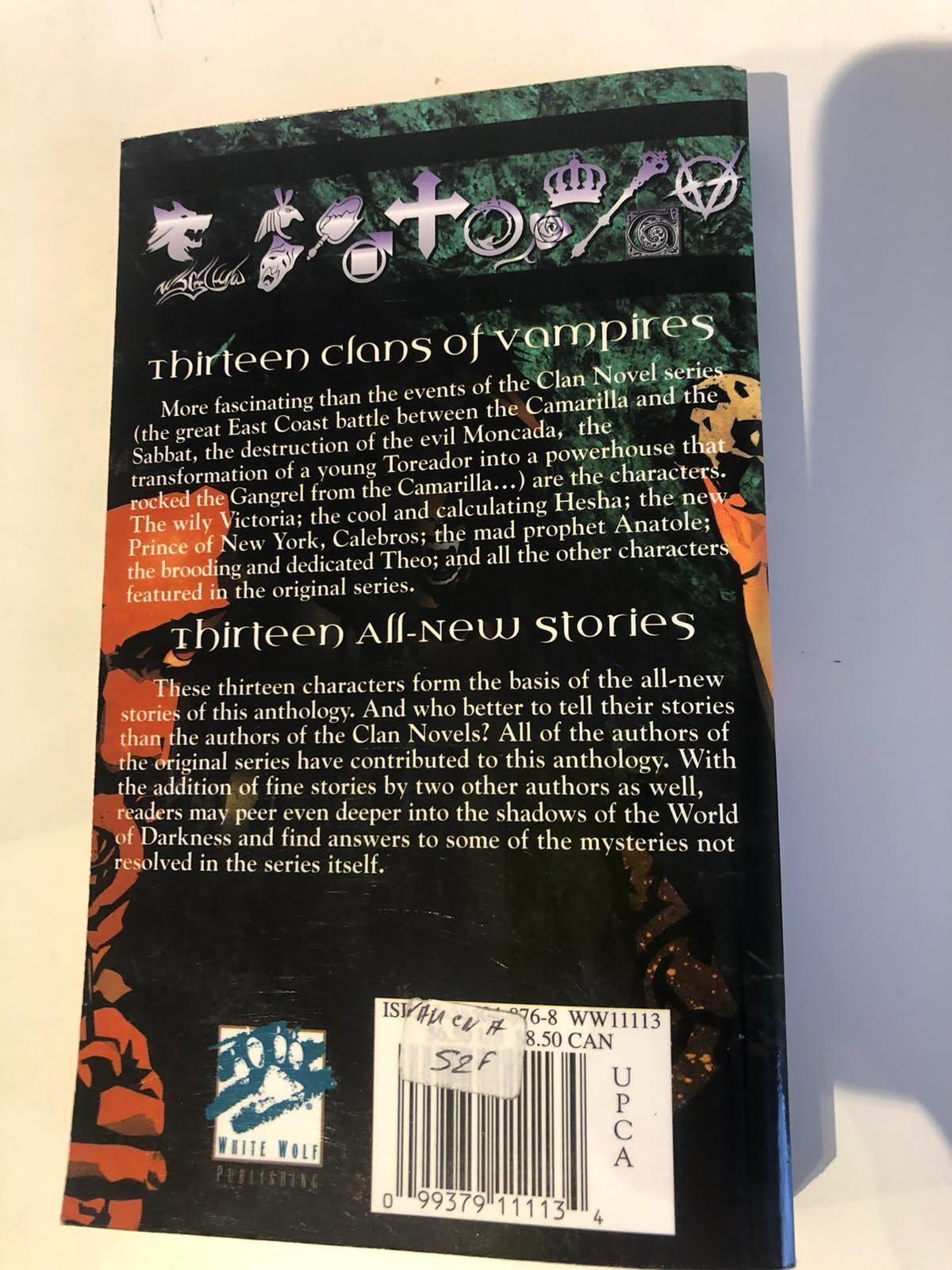 Vampire the Masquerade - Clan Novel: Anthology - WW11113 - EX — image 1