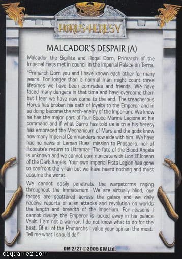 Malcador Despair (a) — image 1