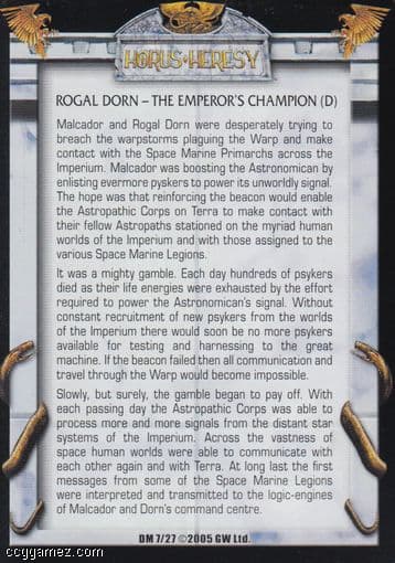 Rogal Dorn - The Emperor's Champion (d) — image 1