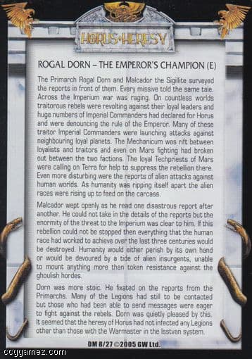 Rogal Dorn - The Emperor's Champion (e) — image 1