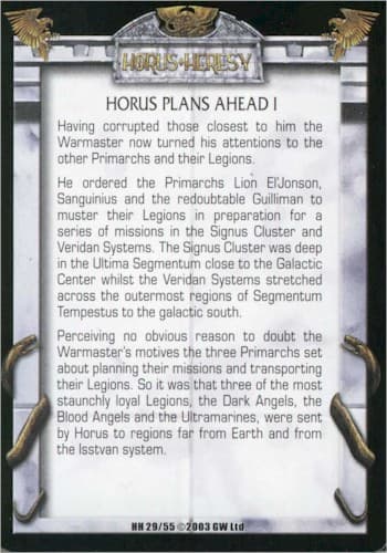 Horus Plans Ahead I — image 1