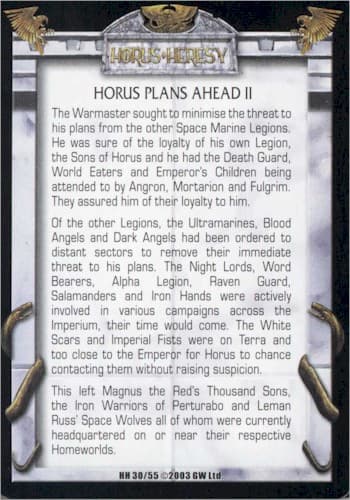 Horus Plans Ahead II — image 1