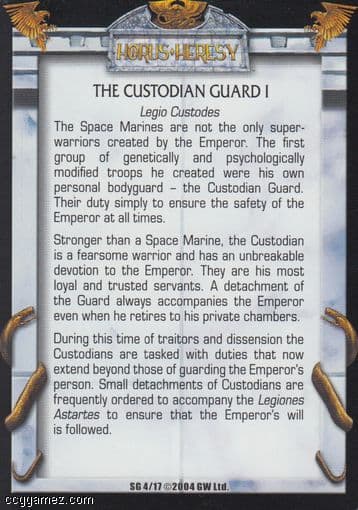 The Custodian Guard I — image 1