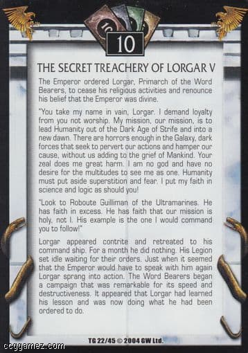 The Secret Treachery of Lorgar V — image 1