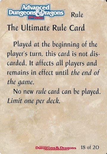 The Ultimate Rule Card — image 1