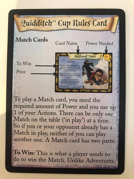 Quiddich Cup Rule Card — image 1