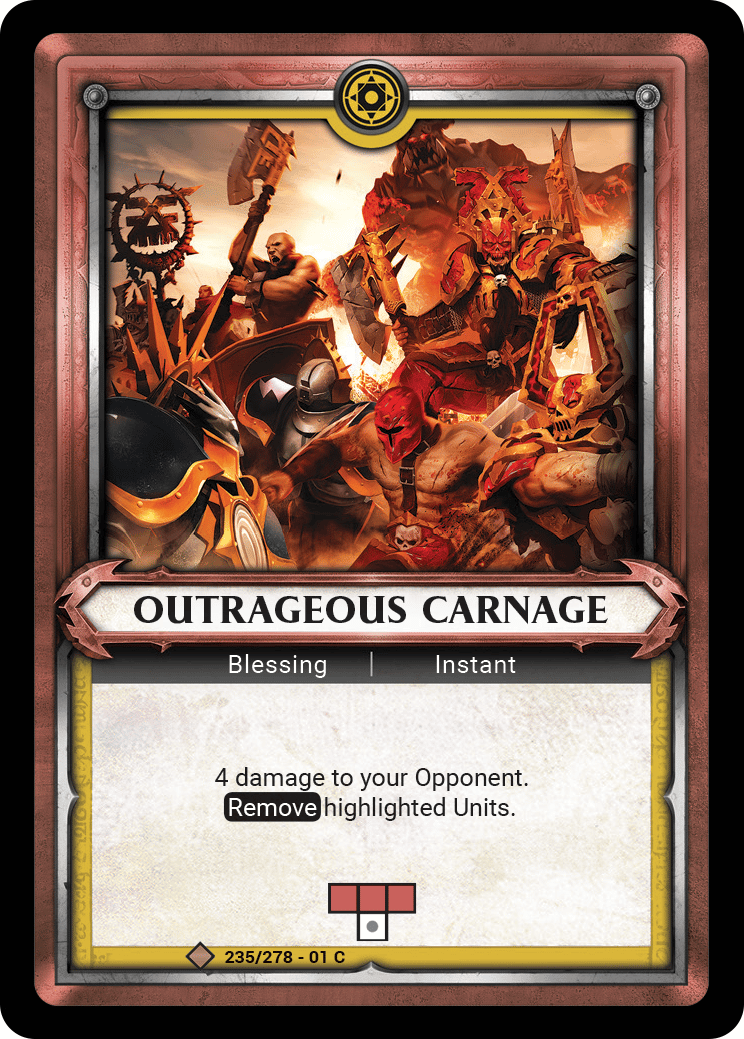 Outrageous Carnage - FOIL — image 1