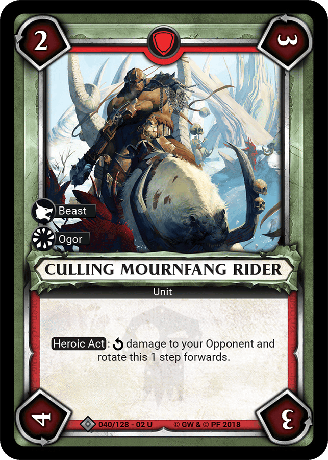 Culling Mournfang Rider - FOIL — image 1