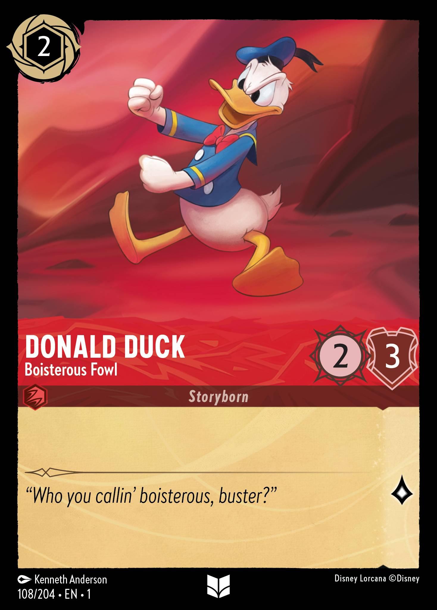 Donald Duck, Boisterous Fowl - FOIL — image 1