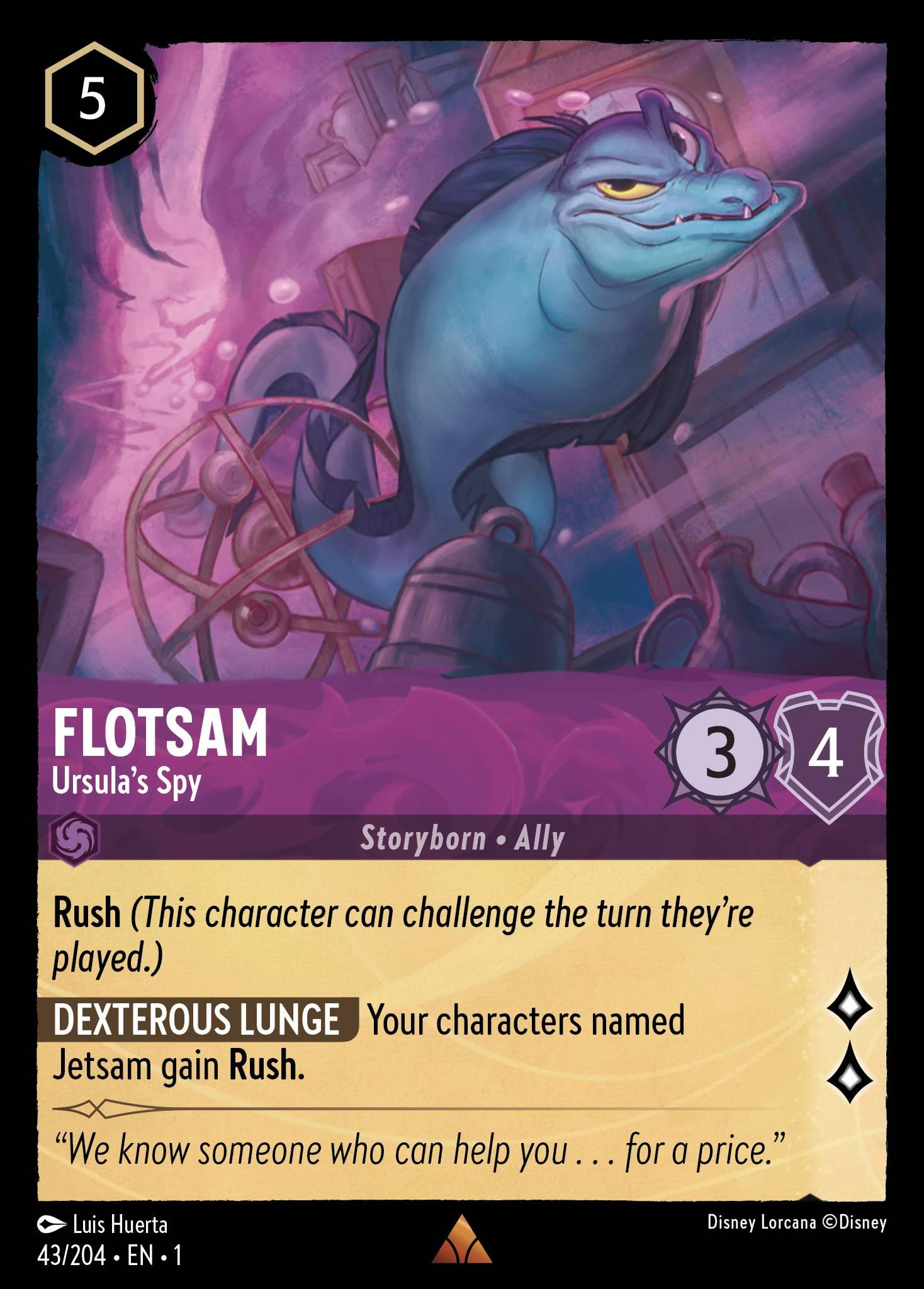 Flotsam, Ursula's Spy - FOIL — image 1