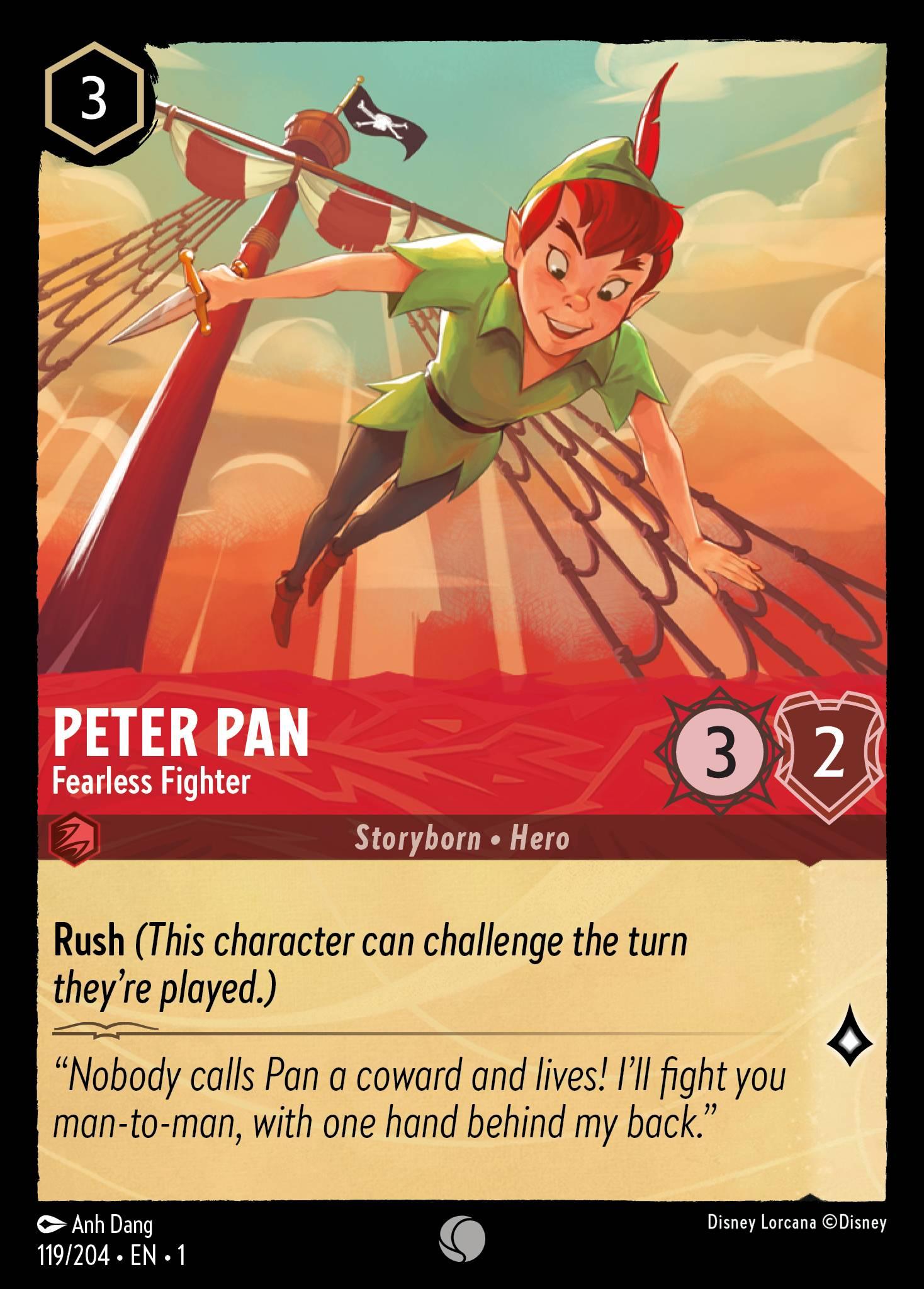 Peter Pan, Fearless Fighter - FOIL — image 1