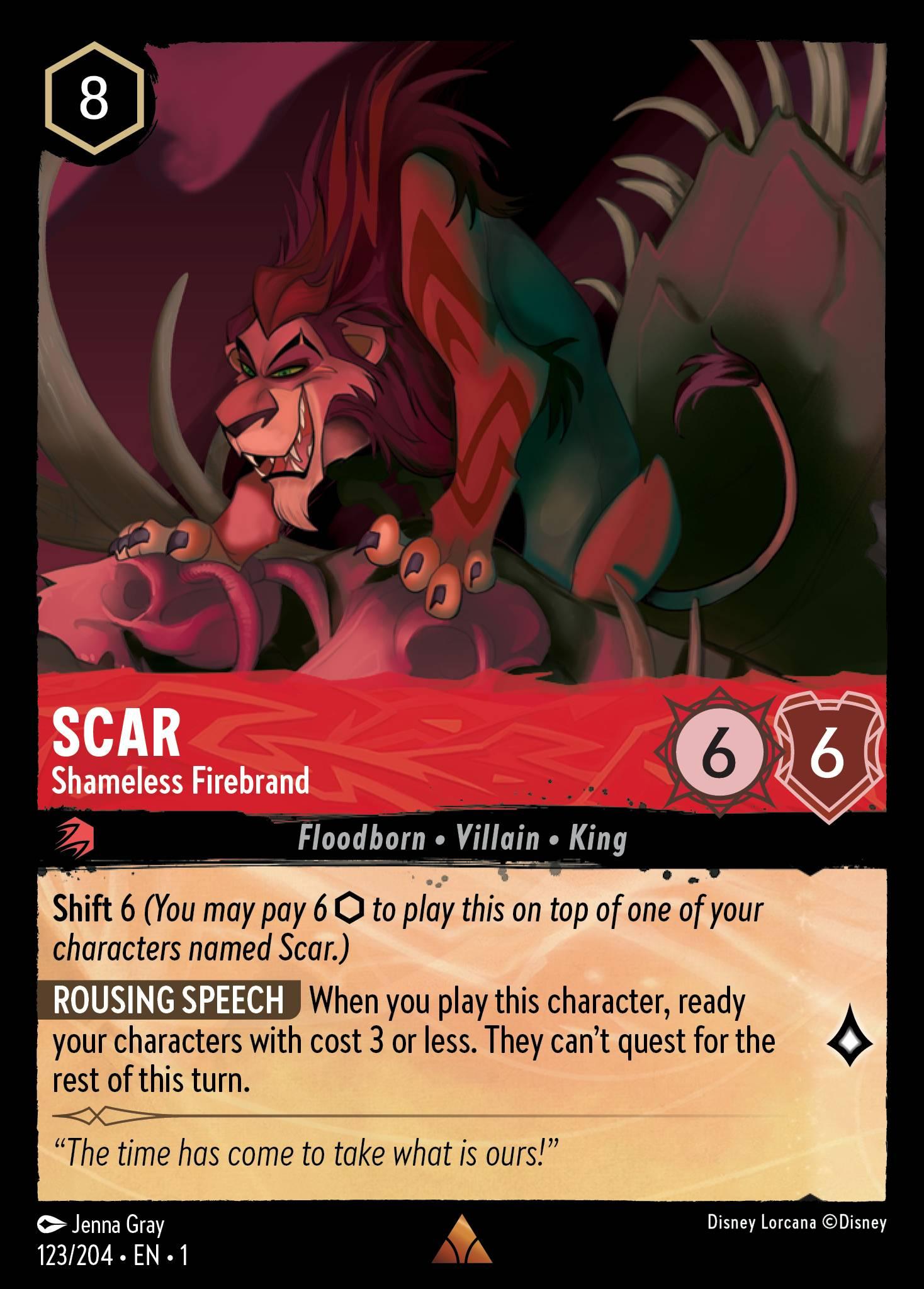 Scar, Shameless Firebrand - FOIL — image 1