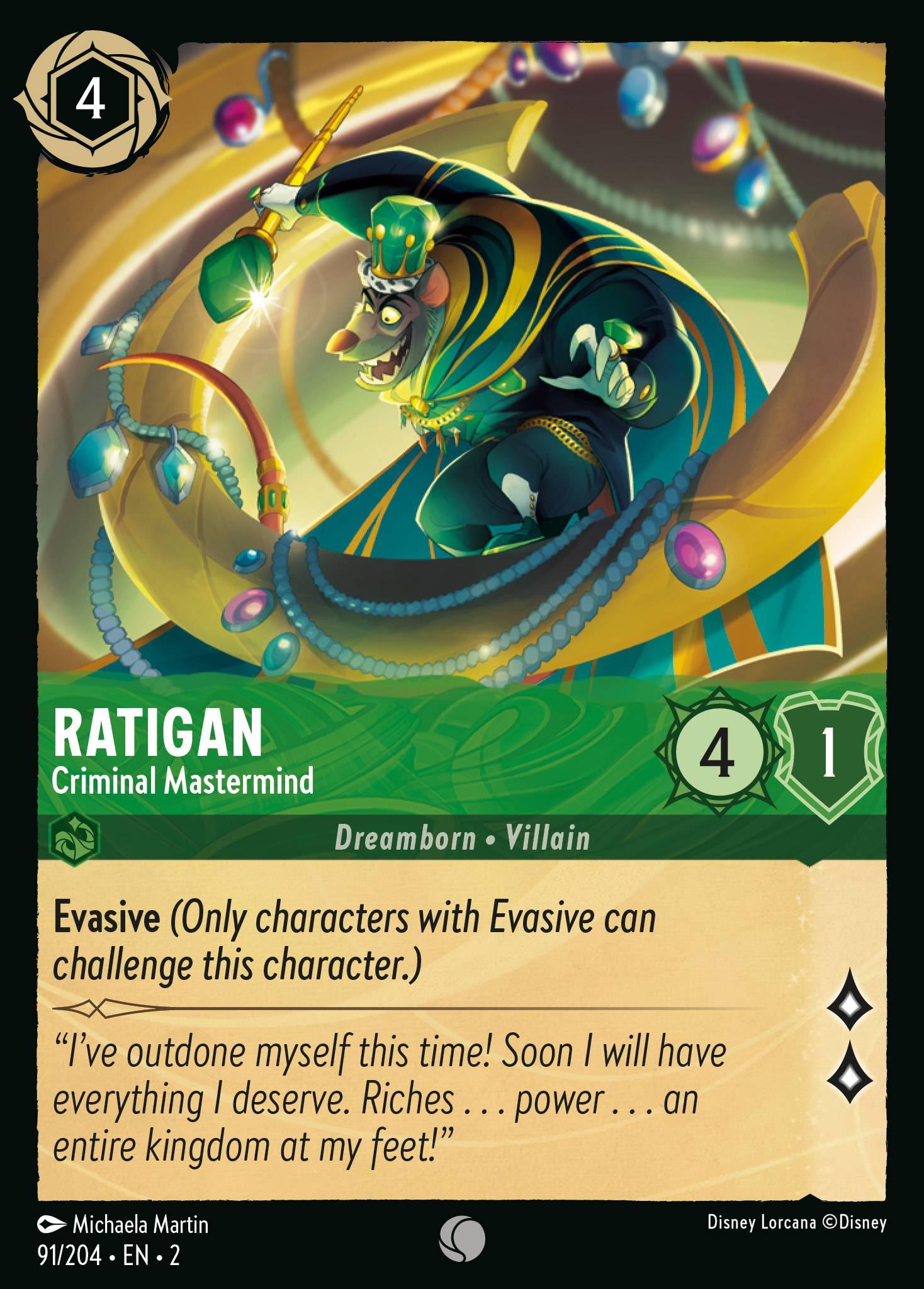 Ratigan, Criminal Mastermind - FOIL — image 1
