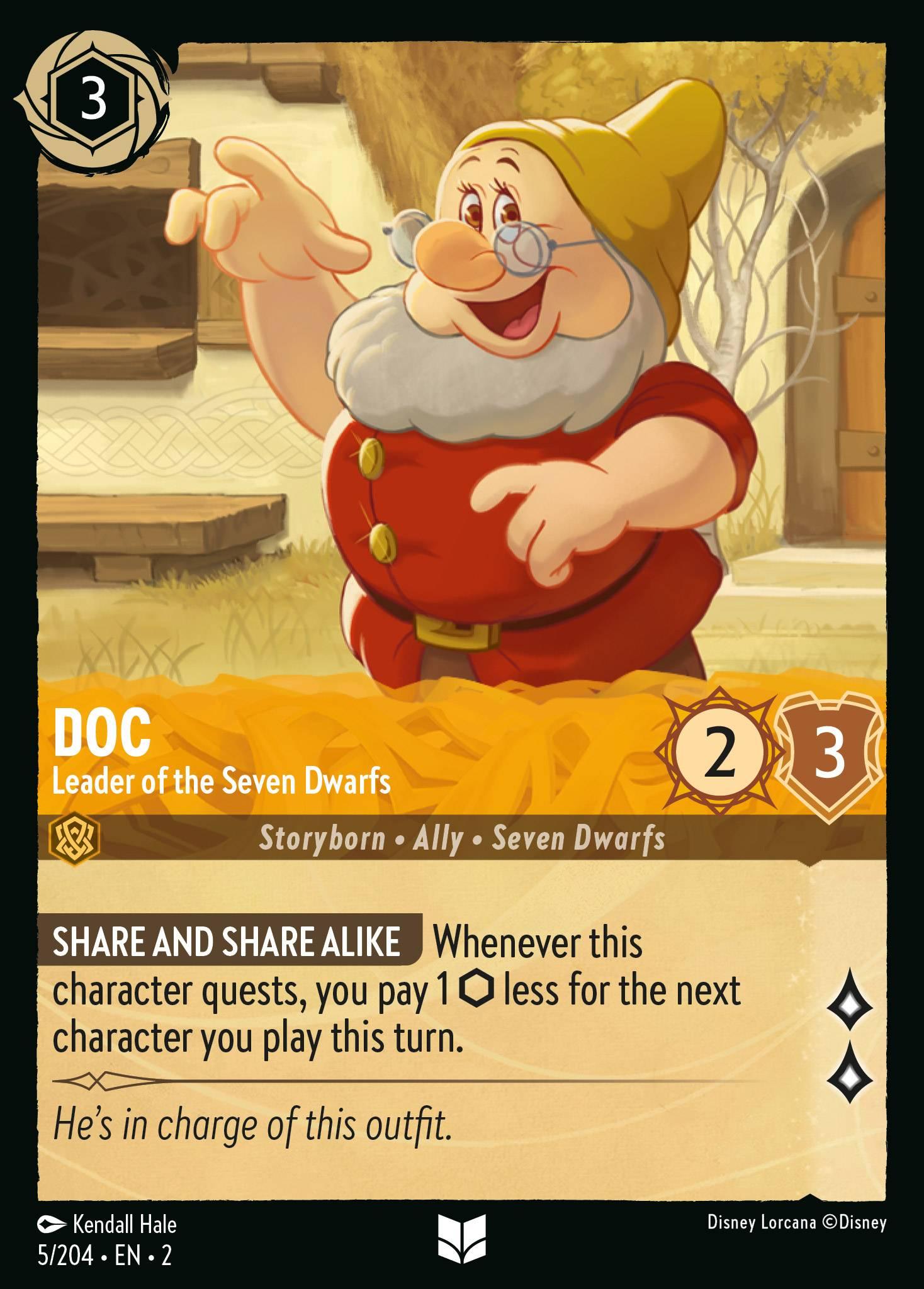 Doc, Leader of the Seven Dwarfs - FOIL — image 1