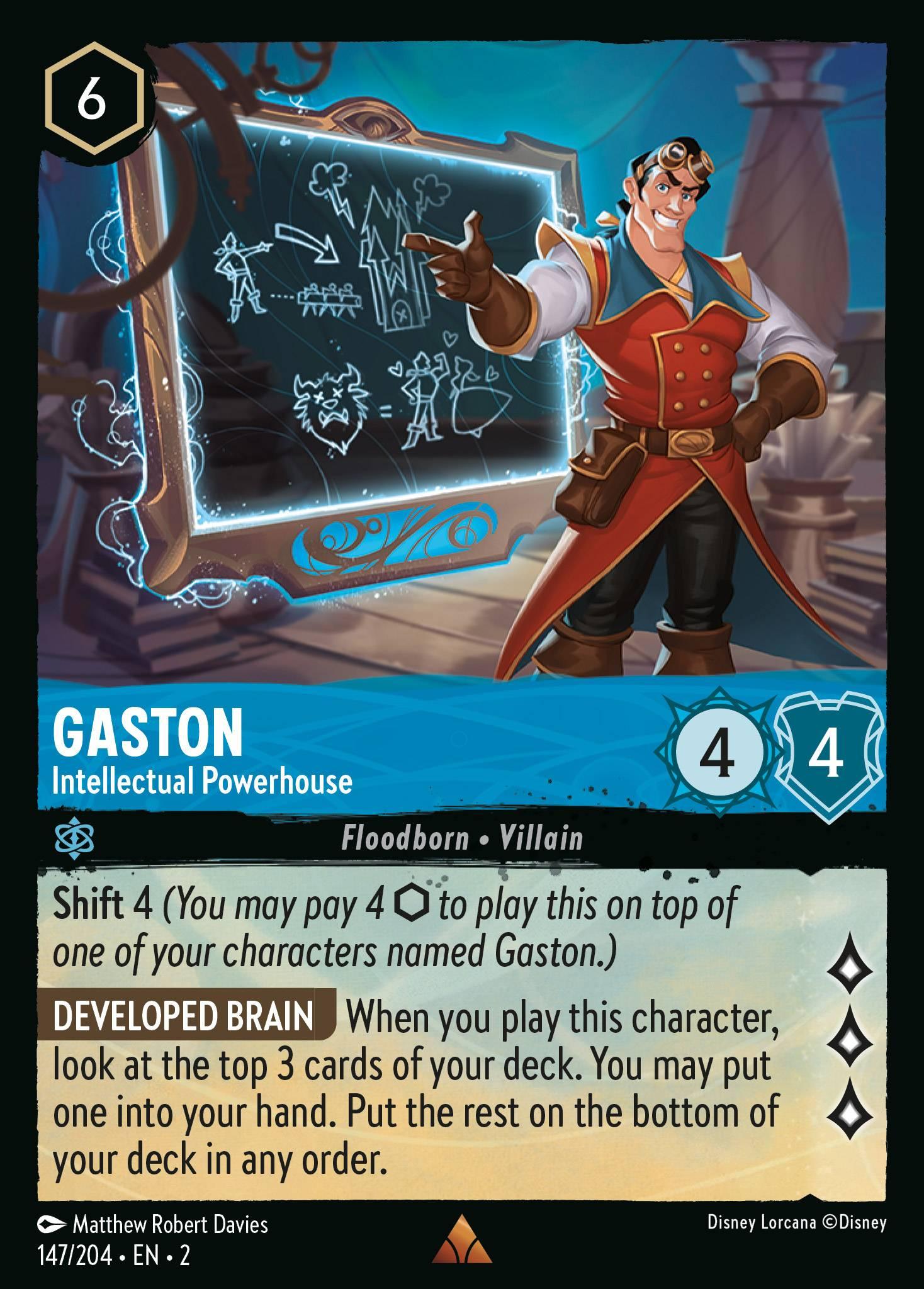Gaston, Intellectual Powerhouse - FOIL — image 1