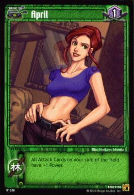 April (green) - FOIL — image 1