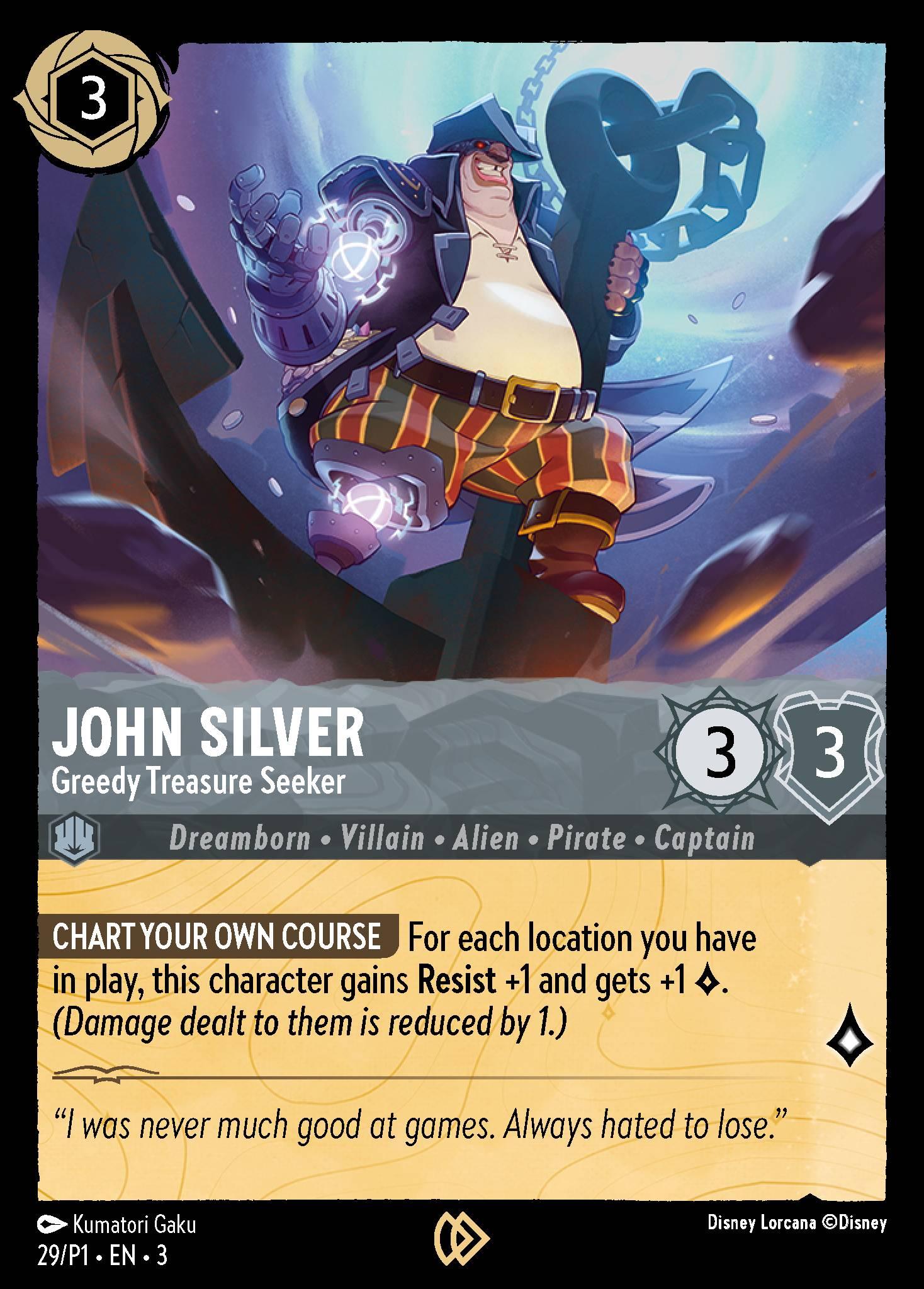 John Silver, Greedy Treasure Seeker - PROMO — image 1