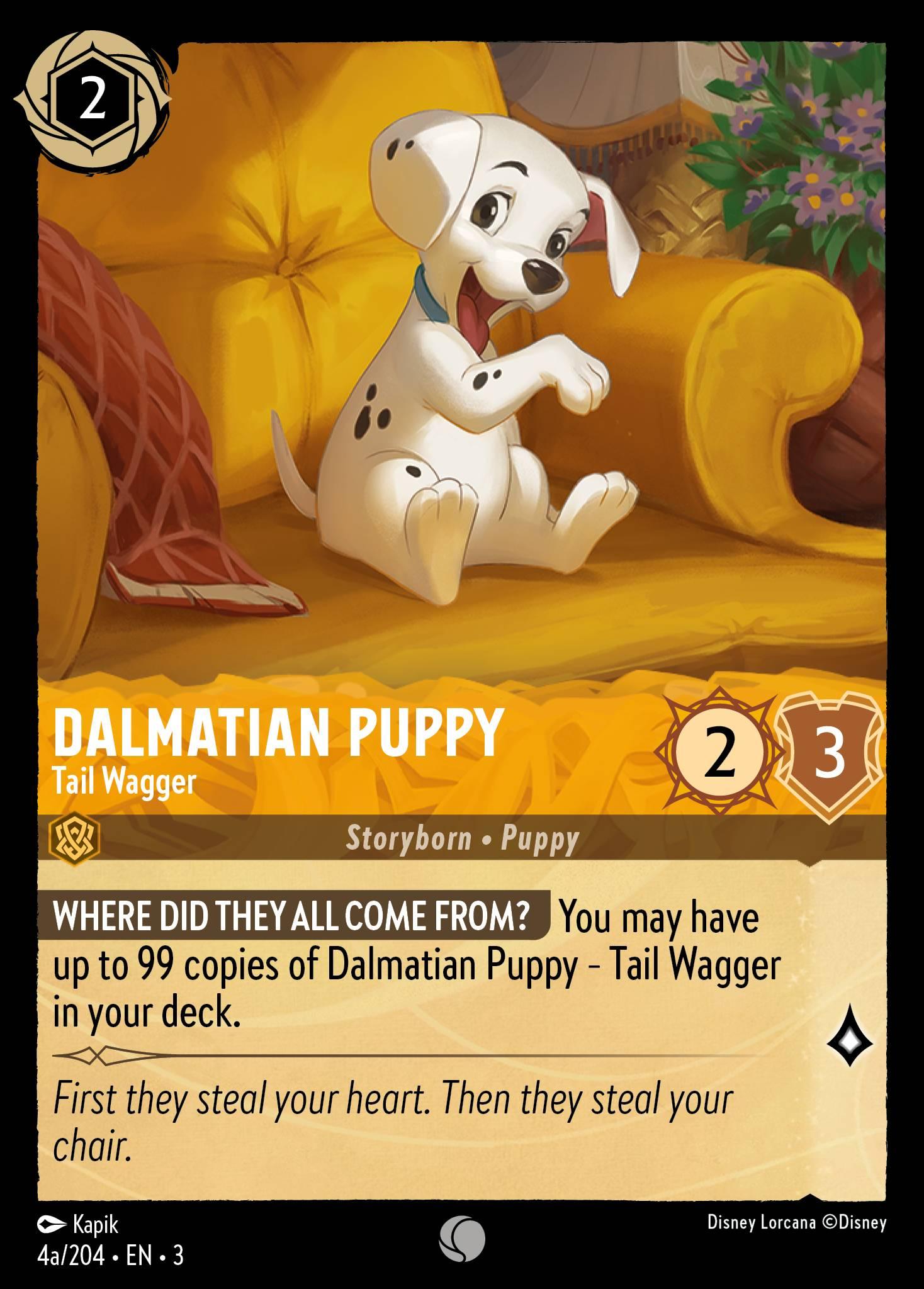 Dalmatian Puppy, Tail Wagger - 4A - FOIL — image 1
