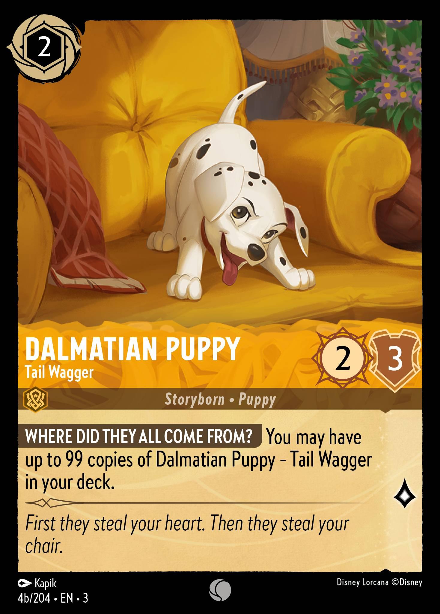 Dalmatian Puppy, Tail Wagger - 4B - FOIL — image 1