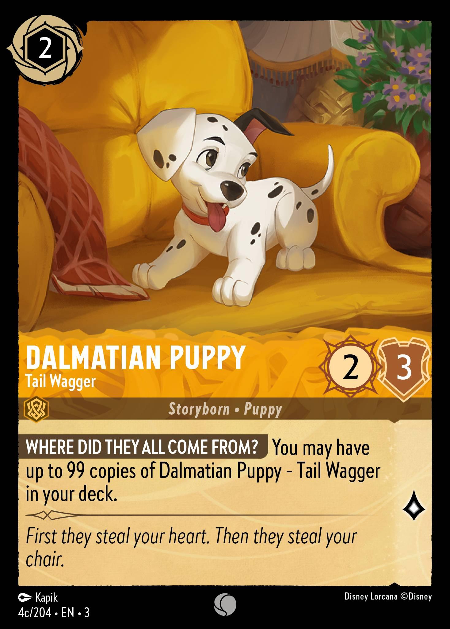 Dalmatian Puppy, Tail Wagger - 4C - FOIL — image 1