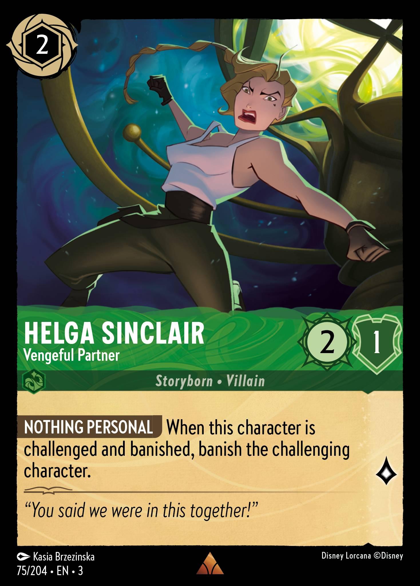 Helga Sinclair, Vengeful Partner — image 1