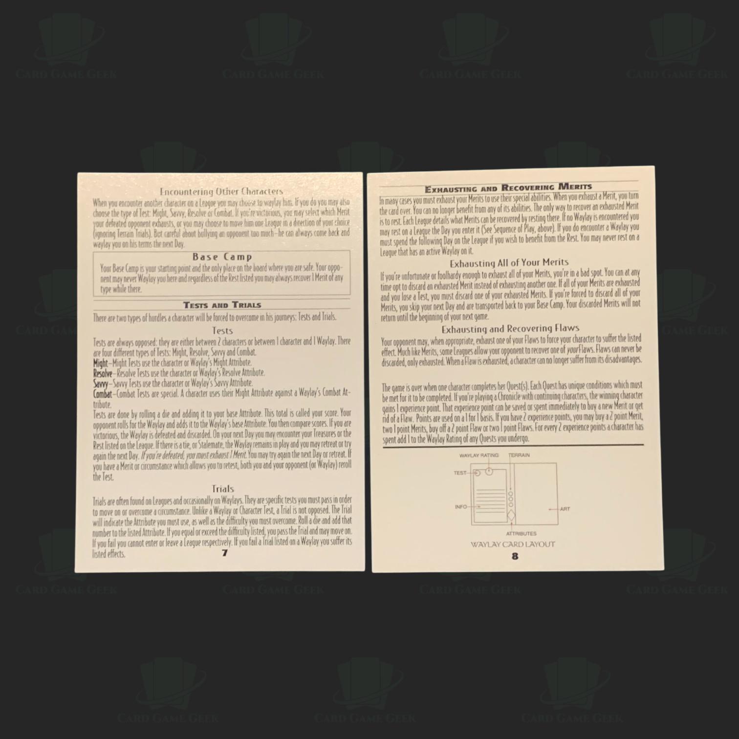 Arcadia - The Wyldhunt - Rule Card 4 — image 1