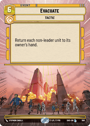 Evacuate - HYPERSPACE FOIL — image 1