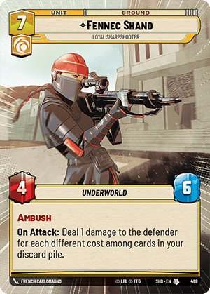 Fennec Shand, Loyal Sharpshooter - HYPERSPACE FOIL — image 1