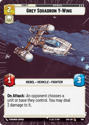 Grey Squadron Y-Wing - HYPERSPACE FOIL — image 1