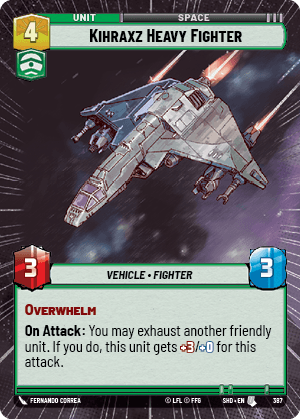 Kihraxz Heavy Fighter - HYPERSPACE FOIL — image 1