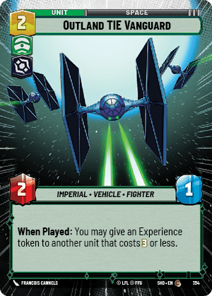 Outland TIE Vanguard - HYPERSPACE FOIL — image 1