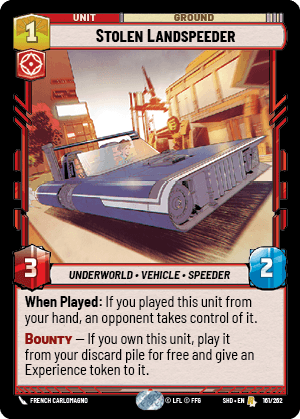 Stolen Landspeeder - FOIL — image 1