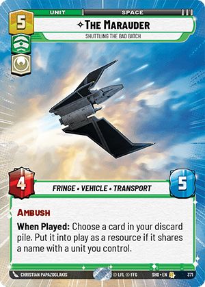 The Marauder, Shuttling the Bad Batch - HYPERSPACE FOIL — image 1