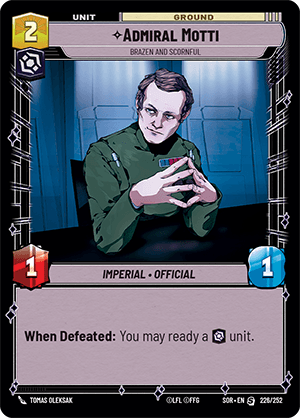 Admiral Motti, Brazen and Scornful — image 1