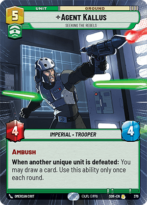 Agent Kallus, Seeking the Rebels - HYPERSPACE FOIL — image 1
