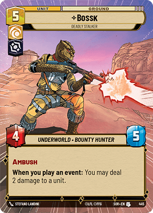 Bossk, Deadly Stalker - HYPERSPACE FOIL — image 1