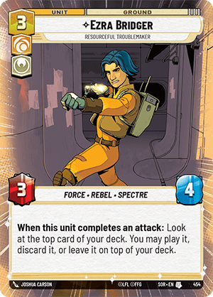 Ezra Bridger, Resourceful Troublemaker - HYPERSPACE FOIL — image 1