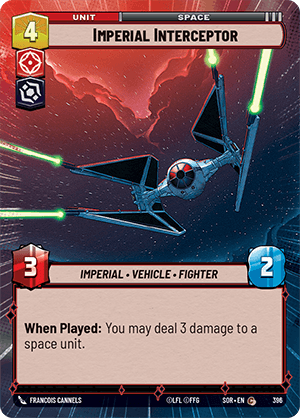 Imperial Interceptor - HYPERSPACE FOIL — image 1